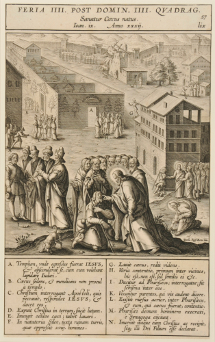 Feria IIII post domin IIII qvadrag sanatur caecus natus