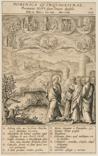 Dominica qvinqvagesimae praemunciat iesvs suam crucem apostolis