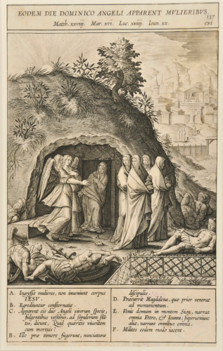 THE HOLY WOMAN LEAVING THE TOMB OF CHRIST