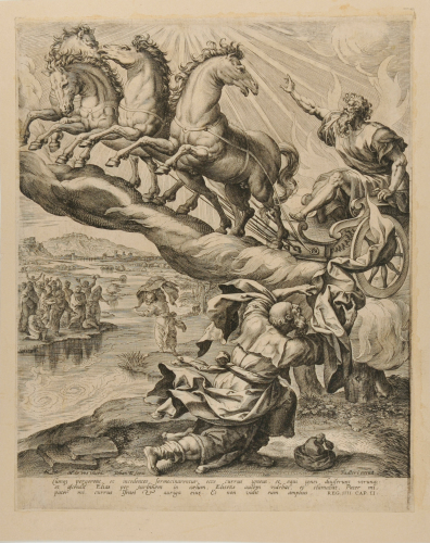 THE ASCENSION OF ELIJAH IN THE CHARIOT OF FIRE