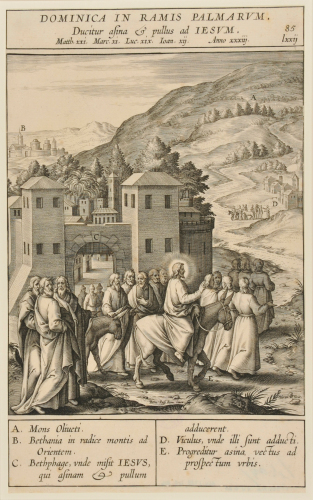 CHRIST LEAVING BETHPAGE ON AN ASS