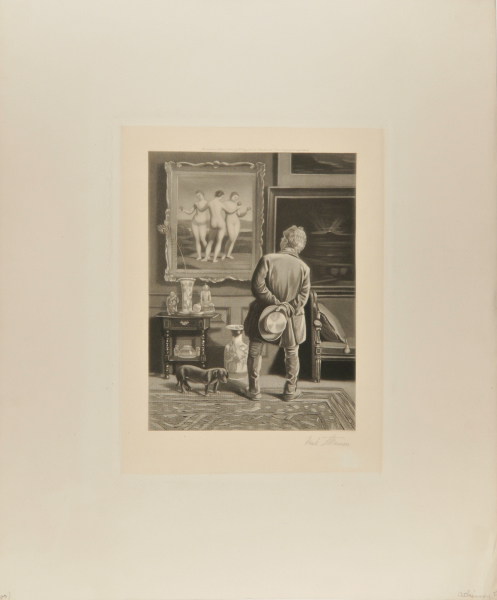 COUNTRYMAN IN AN ART GALLERY