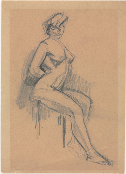 SEATED FEMALE NUDE