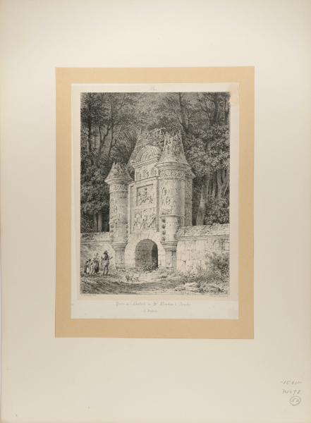 Porte de l’abbatial de St. Martin d’Auchi à Aumale