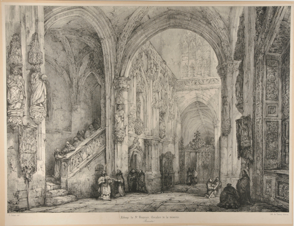 ABBAYE DE ST. RIQUIER, ESCALIER DE LA TRÉSORIE, PICARDIE