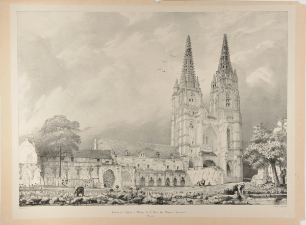 RUINES DE L'EGLISE ET ABBAYE DE ST. JEAN DES VIGNES (SOISSONS), PICARDIE