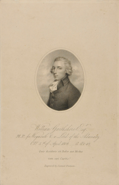 WILLIAM GARTHSHORE ESQ., M.P. FOR WEYMOUTH AND A LORD OF THE ADMIRALTY