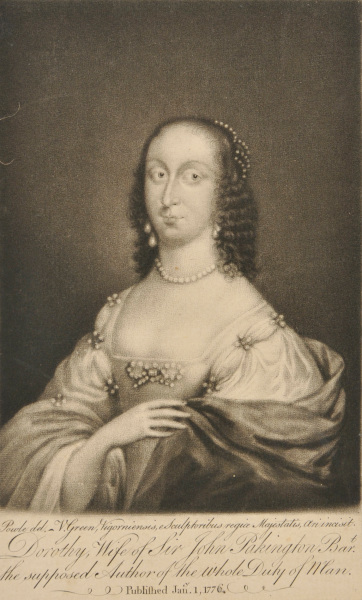 DOROTHY, WIFE OF SIR JOHN PAKINGTON BART.