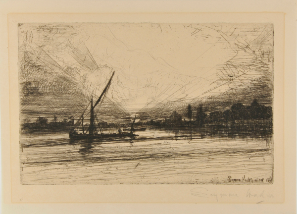 SUNSET ON THE THAMES