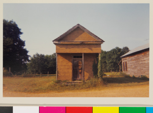 BUILDING WITH FALSE BRICK SIDING, WARSAW, ALABAMA