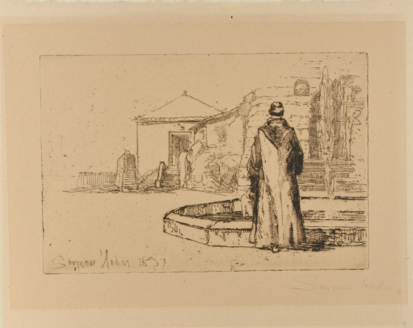THE MONK AT A FOUNTAIN