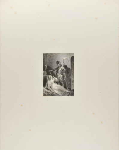 Knight and a Monk with Girl in Prison