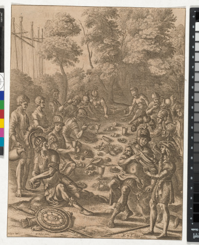 THE TROJANS' FIRST MEAL IN LATIUM