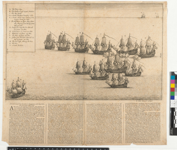 THE MARY ROSE IN A SEA BATTLE