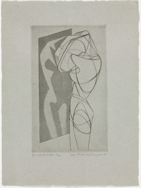 YOUNG WOMAN BEFORE MIRROR