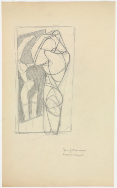 STUDY FOR "YOUNG WOMAN BEFORE MIRROR"