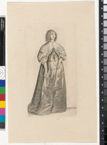 Woman with Large Breastpin