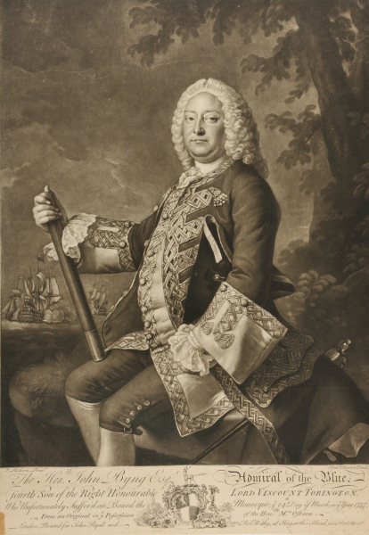 THE HON. JOHN BYNG ESQ. ADMIRAL OF THE BLUE