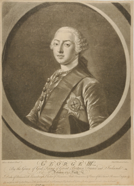 George III by the Grace of God, King of Great Britain, France and Ireland