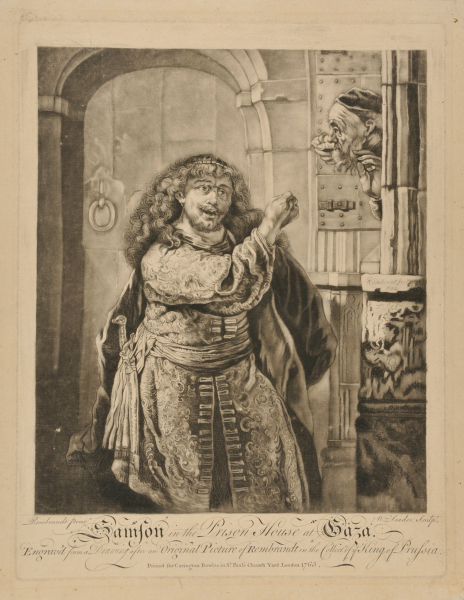 SAMSON IN THE PRISON HOUSE AT GAZA