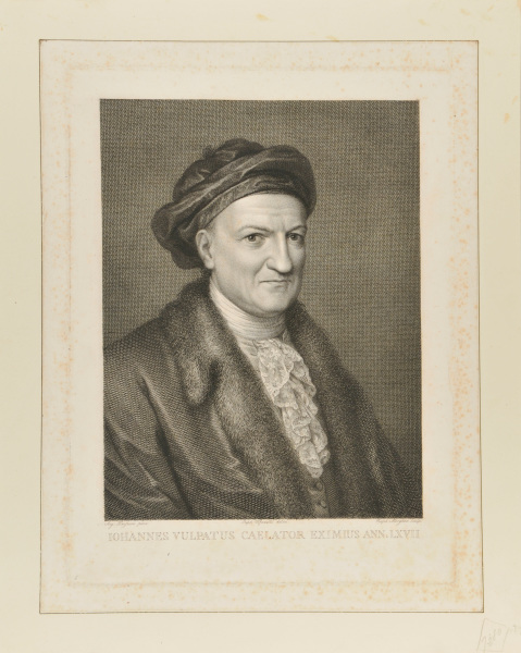 JOHANNES VULPATUS CAELATOR EXIMIUS ANN.LXVII
