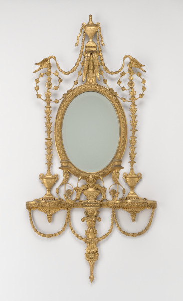 One of a Pair of Looking Glass Mirrors