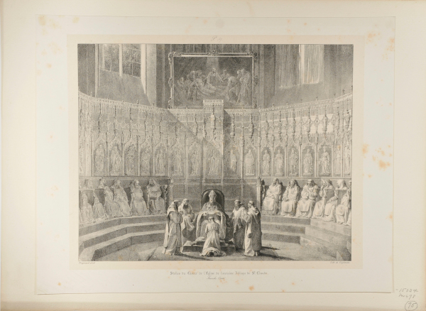 STALLES DU CHOEUR DE L'EGLISE DE L'ANCIENNE ABBAYE DE ST. CLAUDE, FRANCHE COMTÉ