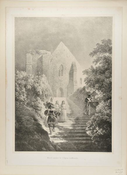 Grand escalier de l’Eglise de Graville