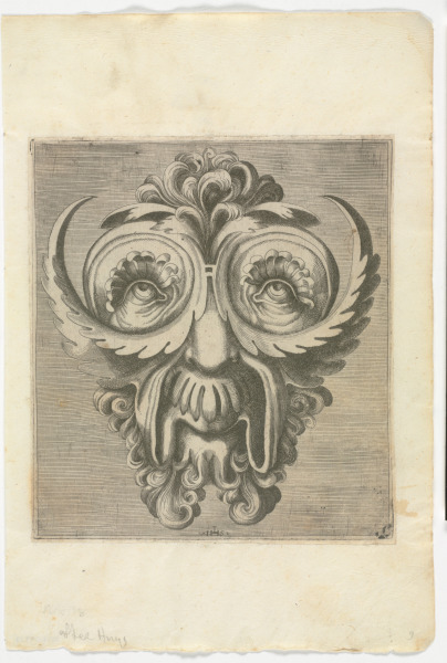 PLATE FROM THE SERIES "BOOK OF VARIOUS MASKS FOR PAINTERS, SCULPTORS, AND INGENIOUS MEN"