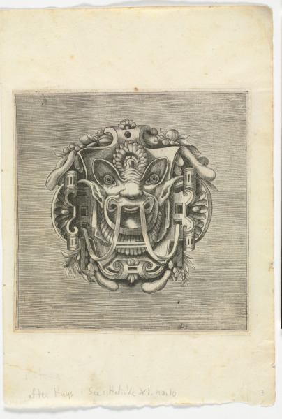 PLATE FROM THE SERIES "BOOK OF VARIOUS MASKS FOR PAINTERS, SCULPTORS, AND INGENIOUS MEN"
