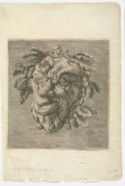 PLATE FROM THE SERIES "BOOK OF VARIOUS MASKS FOR PAINTERS, SCULPTORS, AND INGENIOUS MEN"