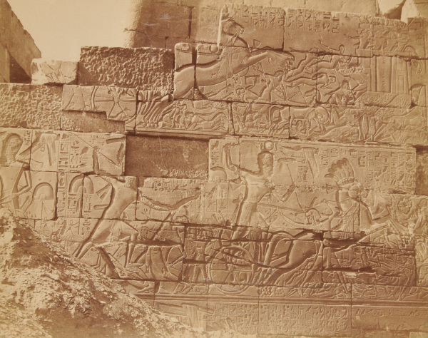 HYPOSTYLE HALL (EXTERIOR), NORTH WALL, KARNAK, EGYPT