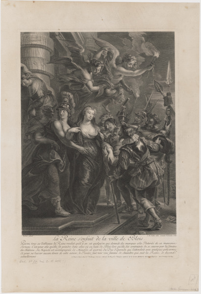 QUEEN MARIE DE MÉDICIS OF FRANCE FLEEING THE TOWN OF BLOIS