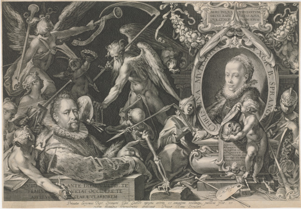 BARTHOLOMEUS SPRANGER AND HIS LATE WIFE CHRISTINA MULLER