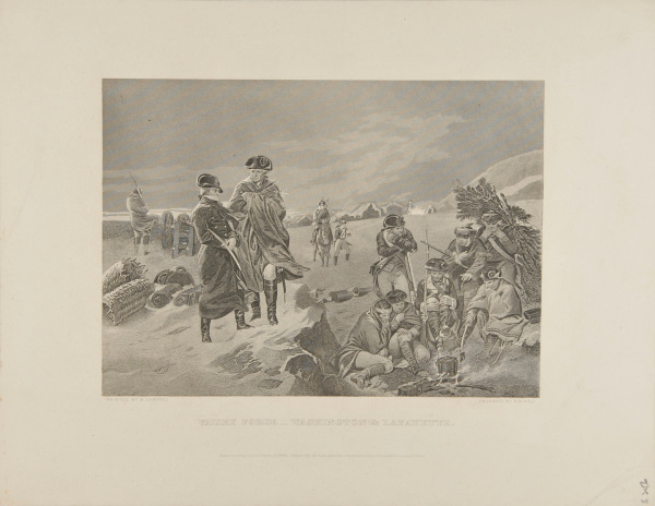 VALLEY FORGE - WASHINGTON AND LAFAYETTE