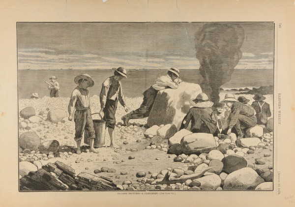 SEA-SIDE SKETCHES - A CLAM BAKE