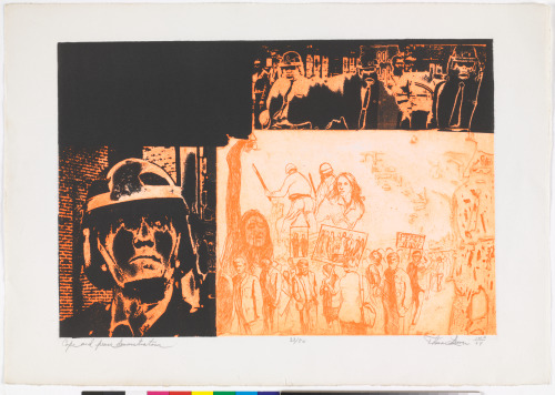 COPS AND PEACE DEMONSTRATORS