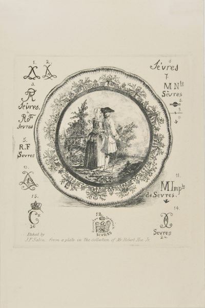SEVRES PLATE IN THE COLLECTION OF ROBERT HOE, JR.