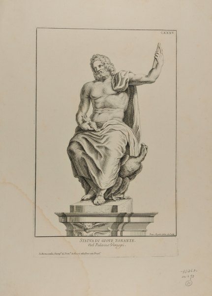 STATUE OF THUNDEROUS JUPITER IN THE PALAZZO VEROSPI