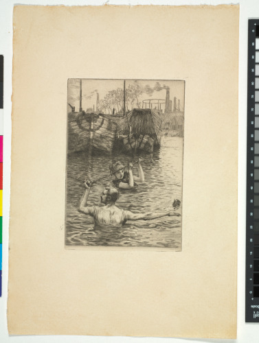 RENÉE MAUPERIN: RENÉE AND REVERCHON SWIMMING IN THE SEINE (FRONTISPIECE)