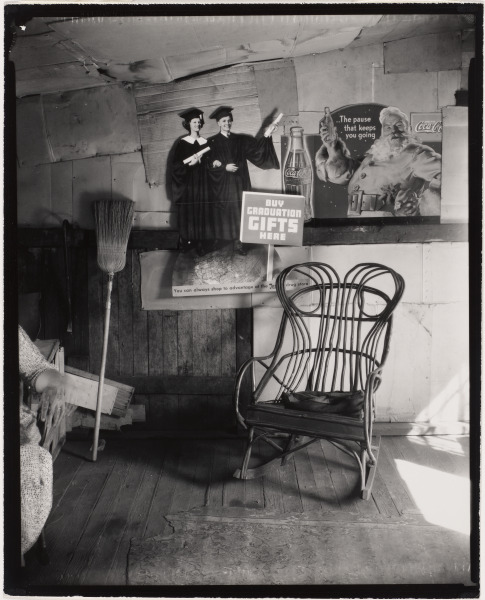 DOMESTIC INTERIOR IN SCOTT'S RUN MINING CAMPS NEAR MORGANTOWN, WEST VIRGINIA