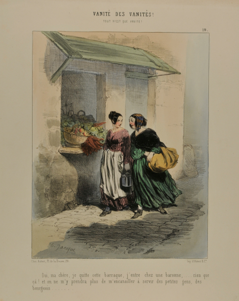 OUI, MA CHÈRE, JE QUITTE CETTE BARRAQUE, J'ENTRE CHEZ UNE BARONNE...