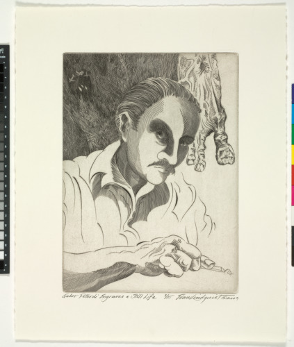 GABOR PETERDI ENGRAVES A STILL LIFE