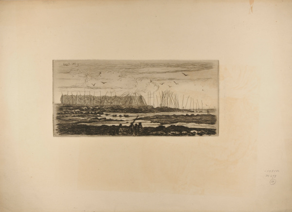 LOW TIDE WITH NETS DRYING