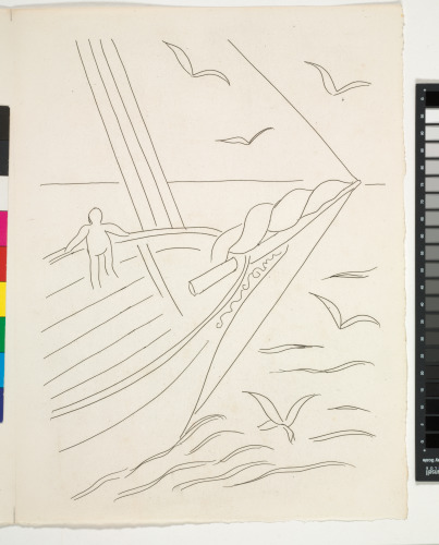 SUMMER SADNESS (PUBLISHED STATE ON PAGE PROOF, RECTO); SEA BREEZE (IN FOLD)