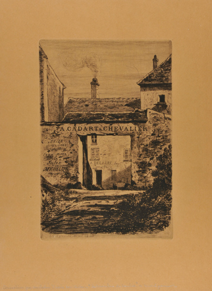 TITLE PLATE FROM THE SERIES "SEIZE GRAVURES À L'EAU-FORTE PAR JULES MICHELIN"