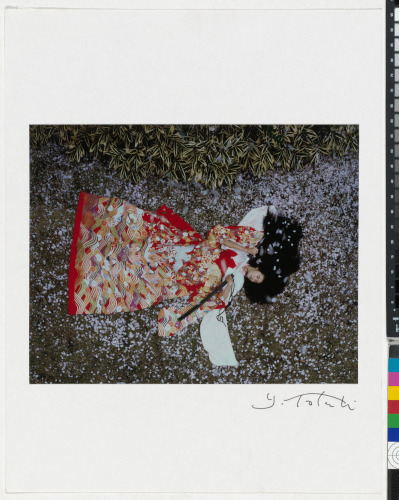 UNTITLED (GIRL IN A PATTERNED KIMONO LYING DOWN)