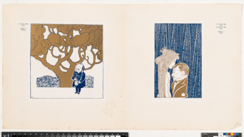"ADOLF BÖHM AND TREE" (LEFT) AND "KOLOMAN MOSER AND MUSE (RIGHT)"