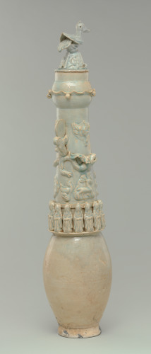 Covered Tiger Jar with Daoist Symbols