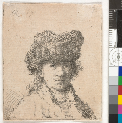 SELF-PORTRAIT IN A FUR CAP: BUST